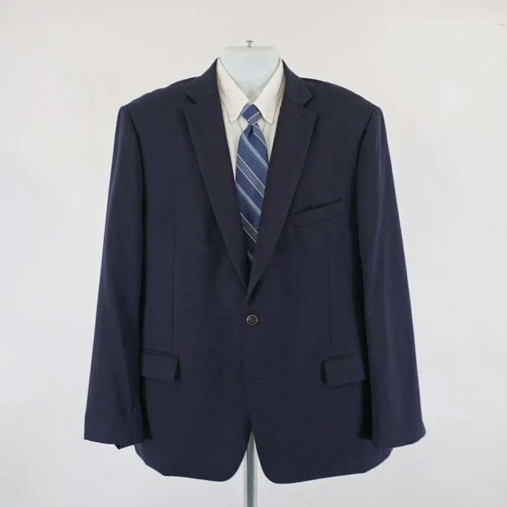 Joseph & Feiss Gold Classic Fit Blue Wool Blazer 46R 2 Button‎ Tagged 48R